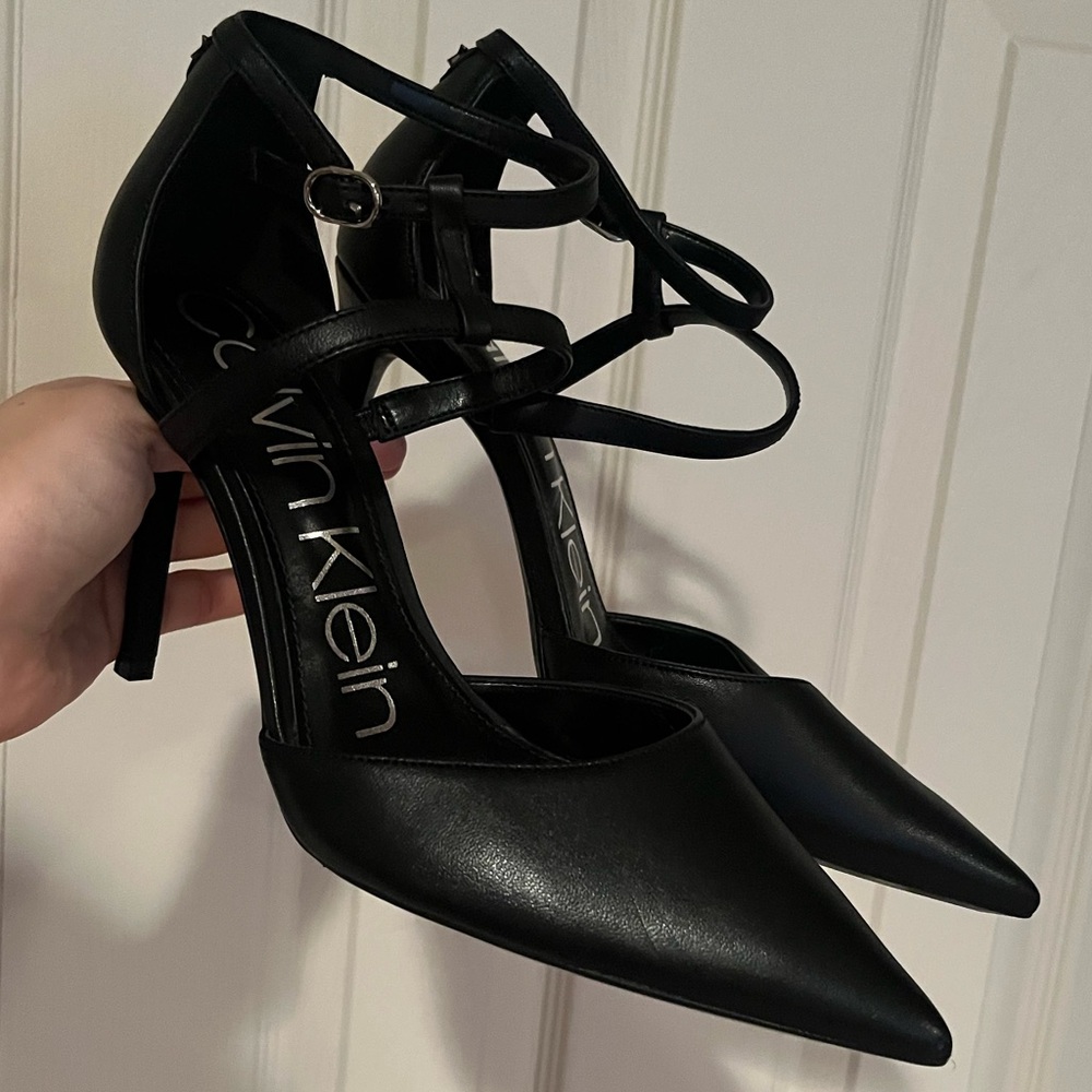 BRAND NEW Calvin Klein Black Women's Strappy Heels